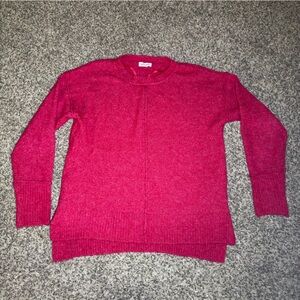Women's Fuchsia Crewneck Sweater